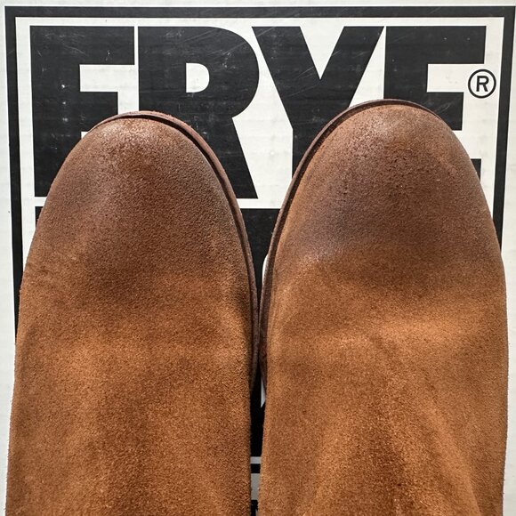Frye Cara Suede Short Boots - Distressed in brown Size 8.5 Barely Worn - Picture 6 of 12